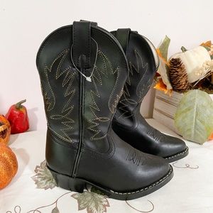 Black Western Connie Colt Boot Toddler Sz 10.5